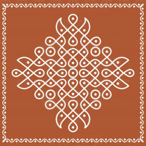 VINTAGE RANGOLI BACKDROP