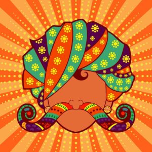 A RAJASTHANI BANNA BACKDROP