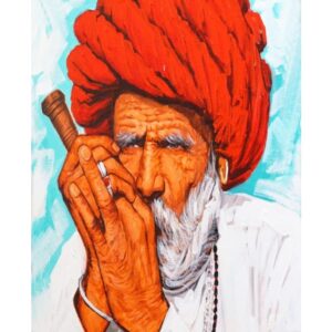 RAJASTHANI OLD MAN BACKDROP